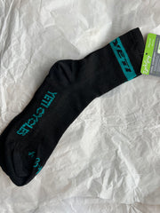 Yeti wool socks black/turquoise